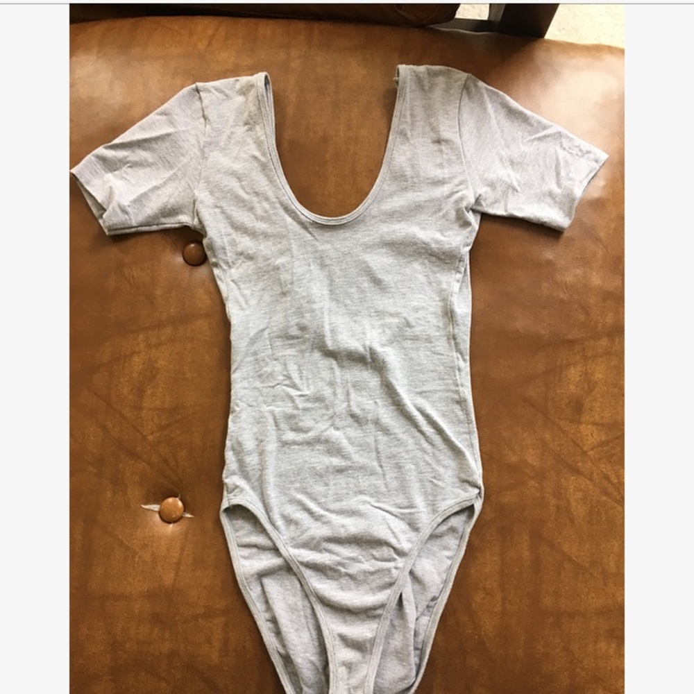American Apparel XS grey bodysuit